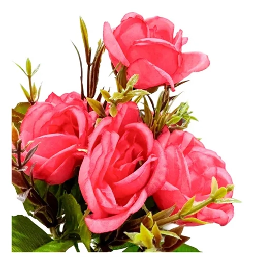 RAMO ROSAS ARTIFICIALES DECORACION HOGAR - 3