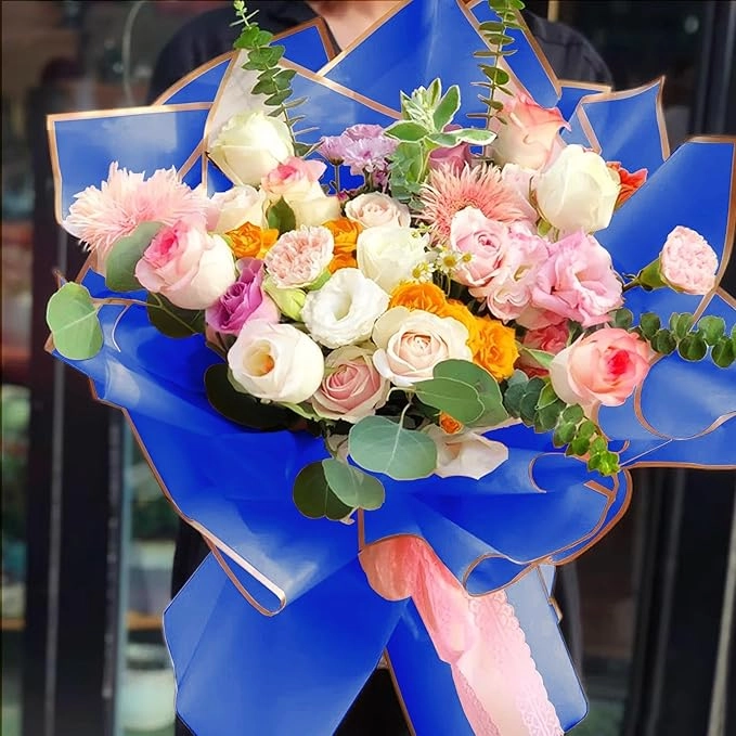 PAPEL COREANO RAMOS FLORES 20 UDS COLORES - 4