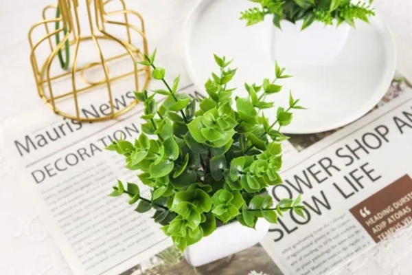 PLANTAS ARTIFICIALES 4 UDS MACETA BONSAI - 5