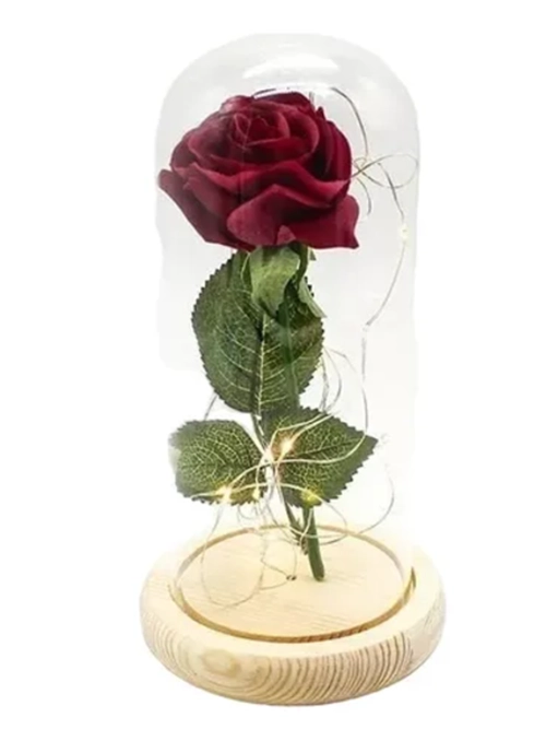 ROSA ETERNA ENCAPSULADA LUZ LED SAN VALENTIN - 1