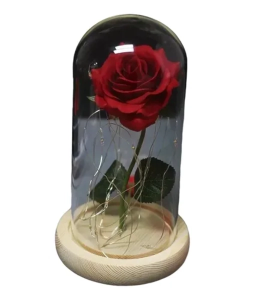 ROSA ETERNA ENCAPSULADA LUZ LED SAN VALENTIN - 2