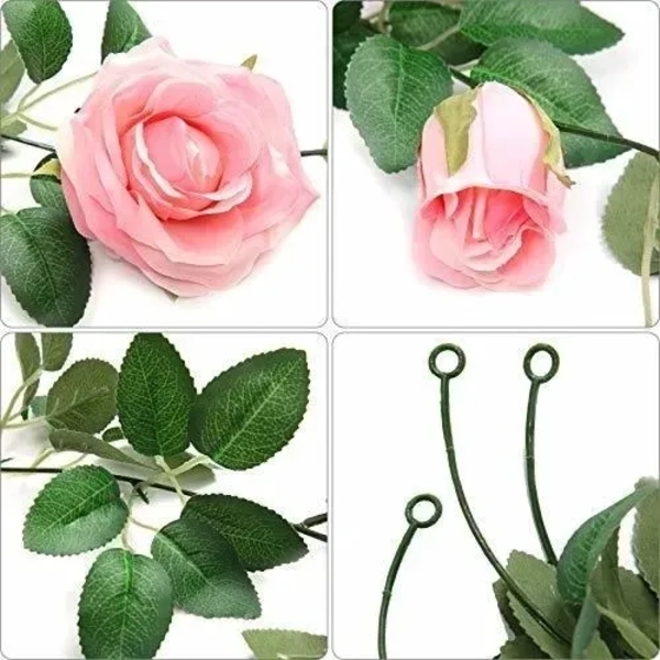 ENREDADERAS ROSAS ARTIFICIALES ROSADAS - 4