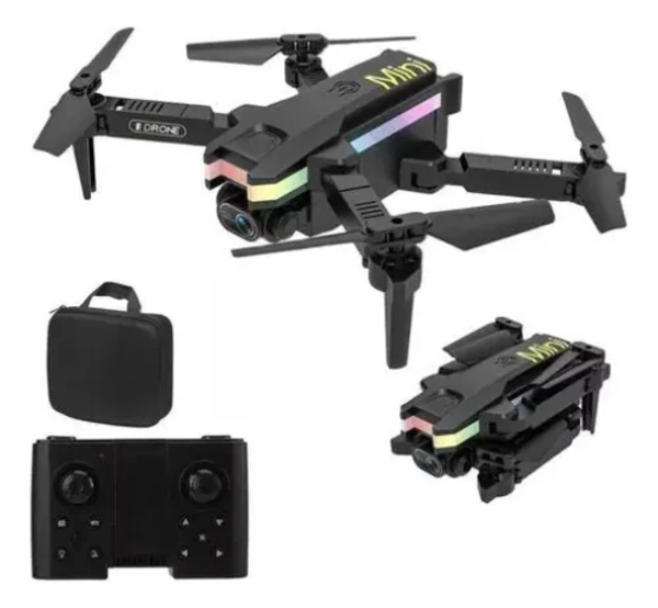 MINI DRON LS-XT8 CAMARA 4K LED WIFI FPV - 1