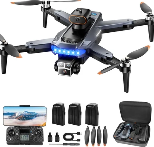 DRONE 4K 3 CAMARAS GPS 5GHZ 3 BATERIAS - 1