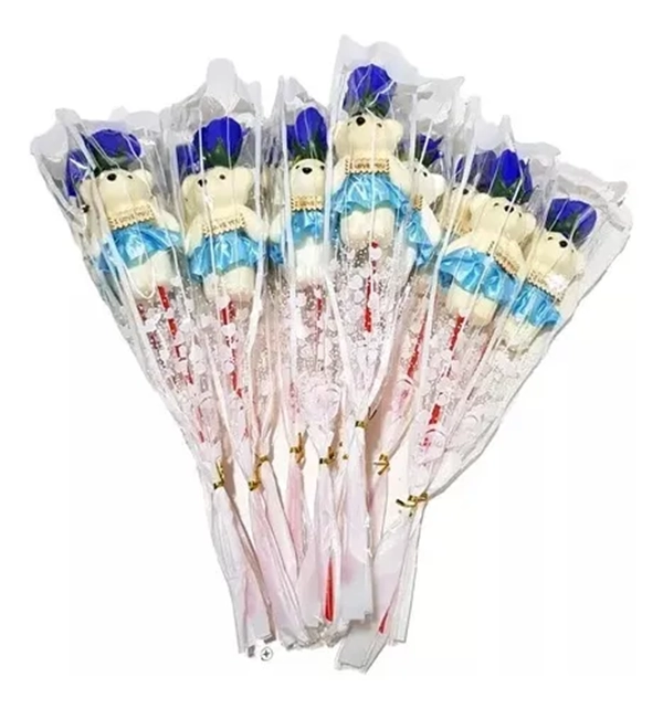 ROSAS CON OSO 12 UDS DIA DE LA MADRE - 1