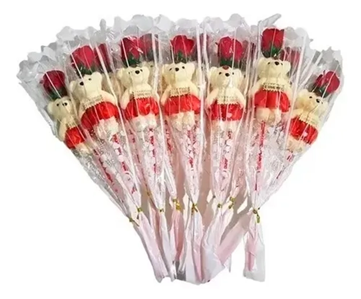 ROSAS CON OSO 12 UDS DIA DE LA MADRE - 3