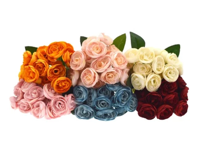 RAMOS ROSAS ARTIFICIALES 2 UDS 26 CM - 3