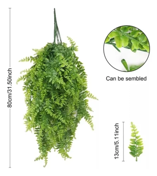 PLANTAS ARTIFICIALES 5 UDS BOSTON FERN - 2