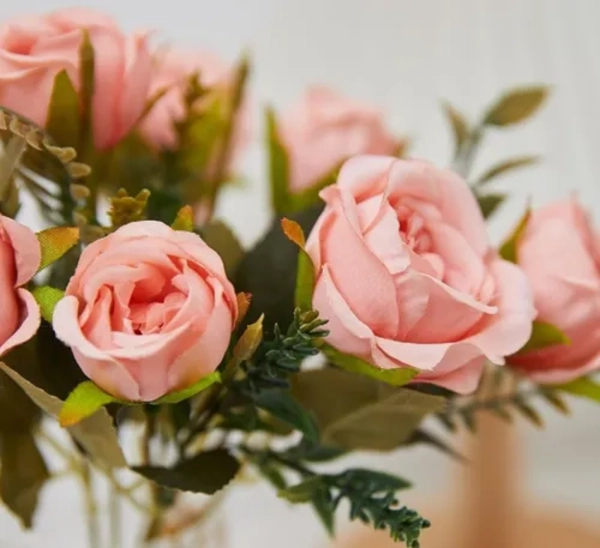 ROSAS PEONIAS ARTIFICIALES RAMOS DECORACION - 3