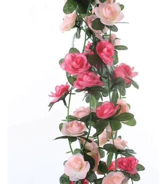 ROSAS ENREDADERA ARTIFICIALES 2.3M BICOLOR - 3