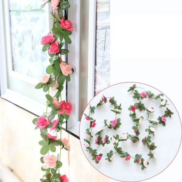 ROSAS ENREDADERA ARTIFICIALES 2.3M BICOLOR - 4