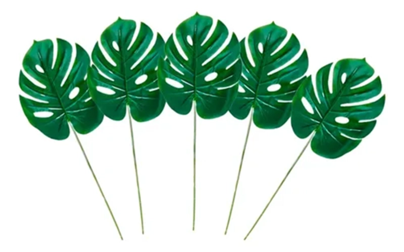 HOJAS MONSTERA ARTIFICIALES 10 UDS DECORACION - 2