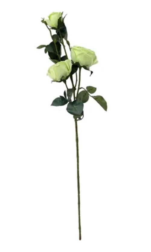 RAMOS ROSAS ARTIFICIALES 3 UDS DECORACION HOGAR - 1