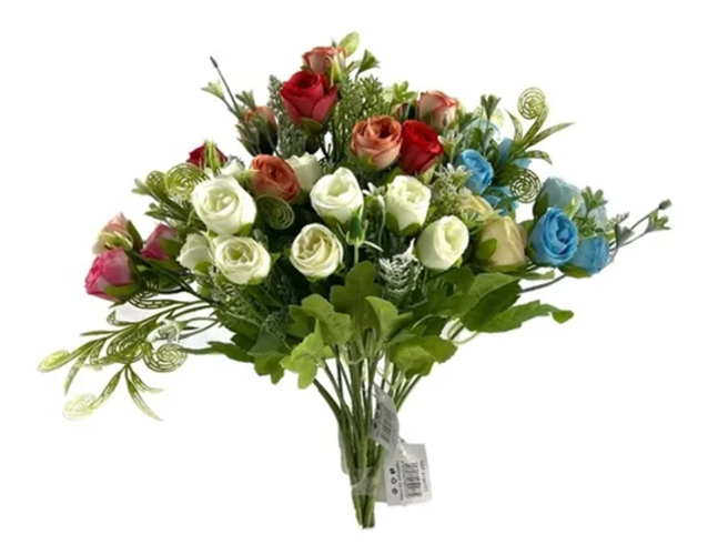 RAMO FLORES ARTIFICIALES DECORACION HOGAR 30 CM - 3
