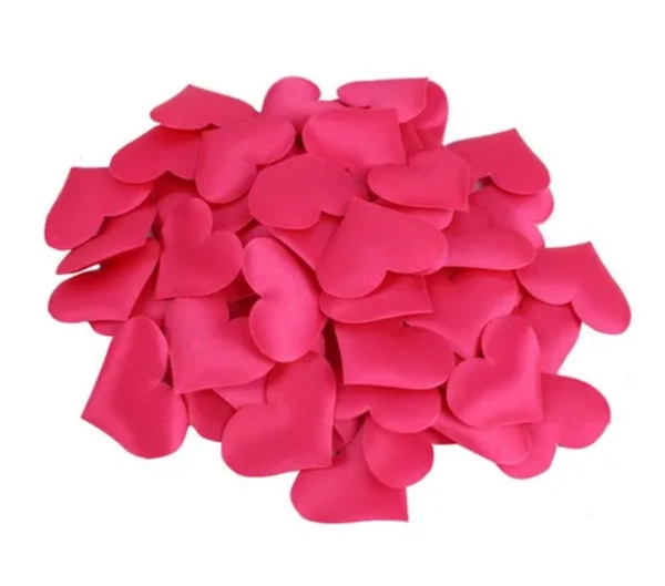 PE TALOS CORAZON TELA ROJO 25 UDS 5 CM - 2