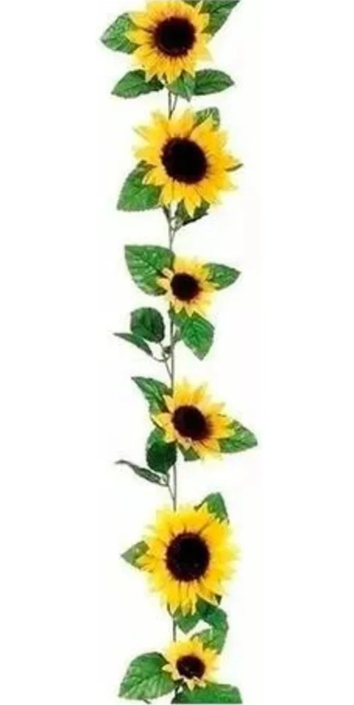 GIRASOL GUIRNALDA ARTIFICIAL 2 M DECORACION - 1