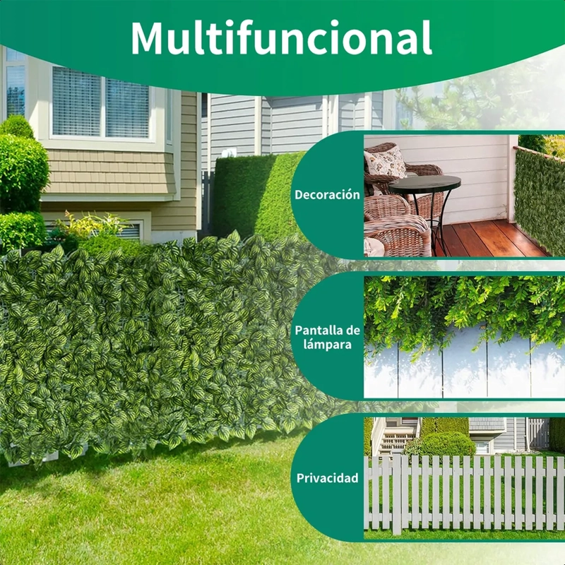 MALLA HOJAS ENREDADERA ARTIFICIAL 3X1M - 2