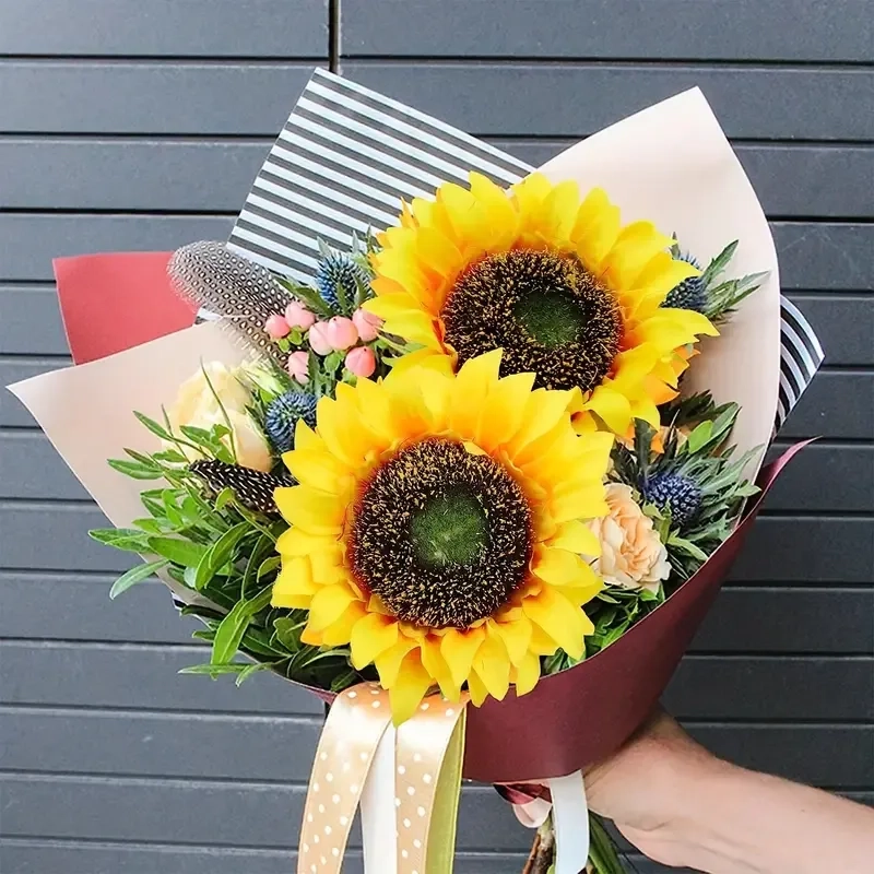 RAMOS GIRASOL ARTIFICIALES 3 UDS 60 CM - 4