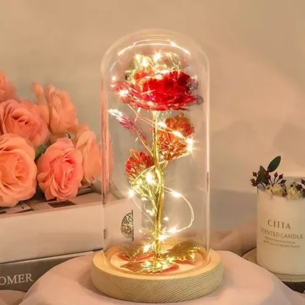 ROSA ETERNA ROJA CRISTAL LUZ DIA MADRE - 3