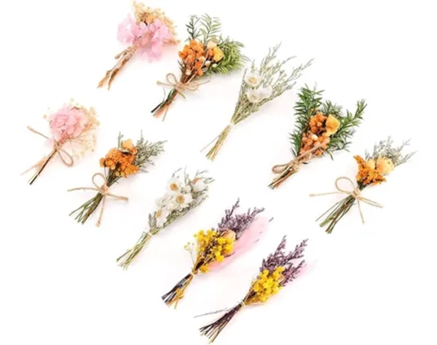 RAMOS FLORES SECAS MINI BOHO 4 UDS - 3
