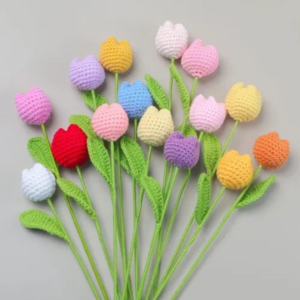 GIRASOL TEJIDO A MANO CROCHET REGALO - 3