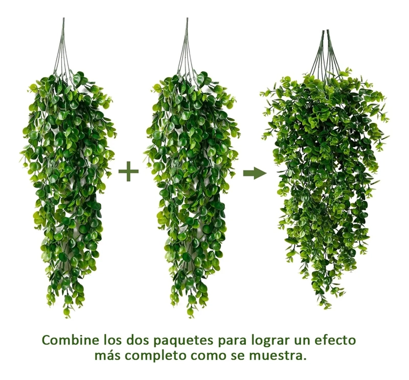 PLANTAS COLGANTES ARTIFICIALES KIT 4 UDS EUCALIPTO - 3