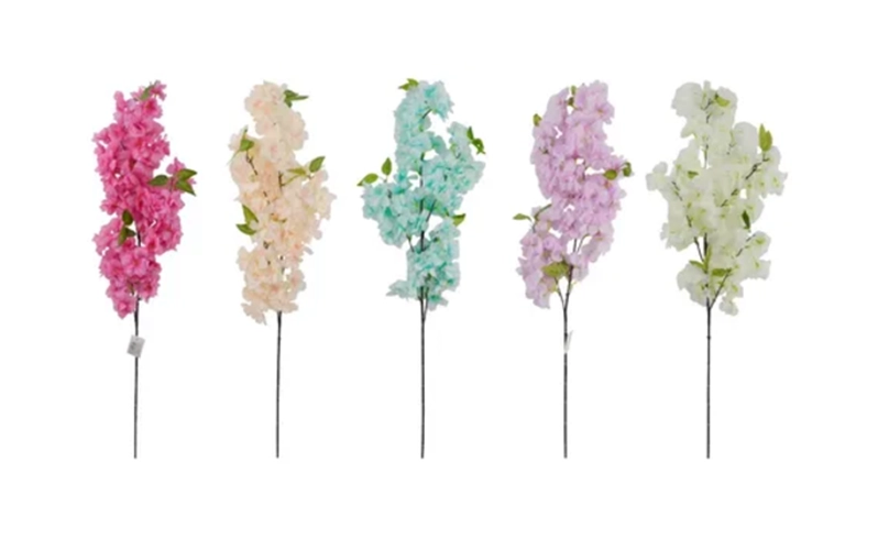 RAMO FLORES CEREZO ARTIFICIAL 100 CM DECORACION - 4