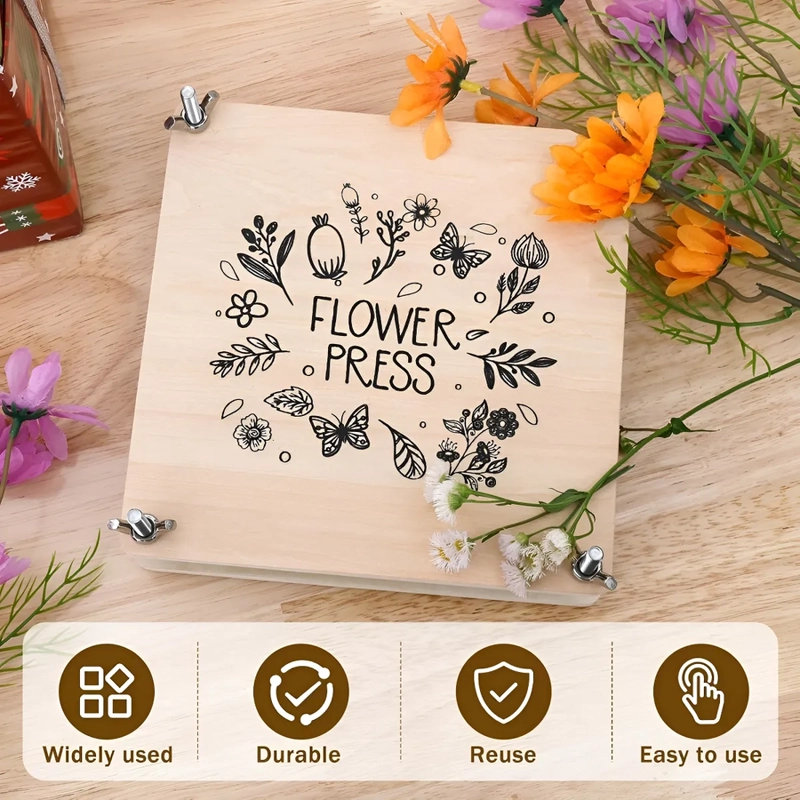 KIT PRENSAS DE FLORES Y PLANTAS ESTAMPADO FLORAL - 6