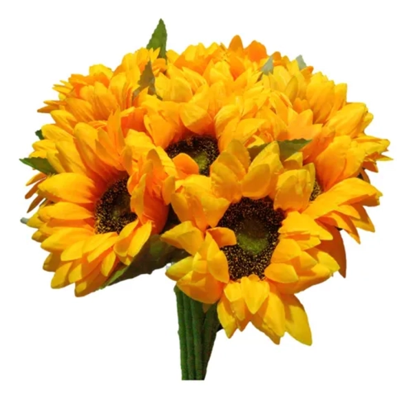 RAMOS GIRASOL ARTIFICIALES 12 UDS DECORATIVOS - 1