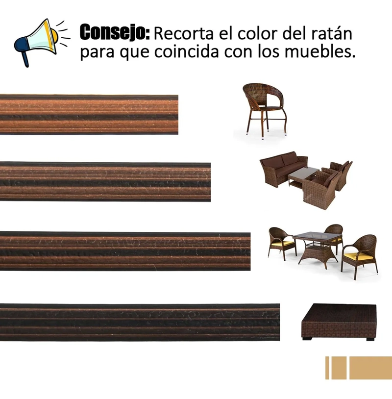 RATAN REPARACION SILLAS CESTAS TEJIDAS - 3