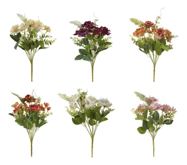 RAMOS ROSAS ARTIFICIALES PACK 2 UDS 28 CM - 3