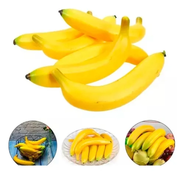 PLATANO ARTIFICIAL FRUTA SINTE TICA DECORACION - 3