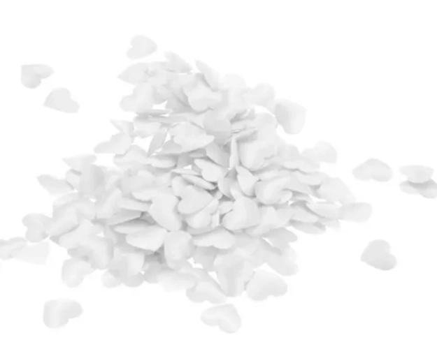 PE TALOS CORAZON TELA BLANCO 100 UDS 3 CM - 1