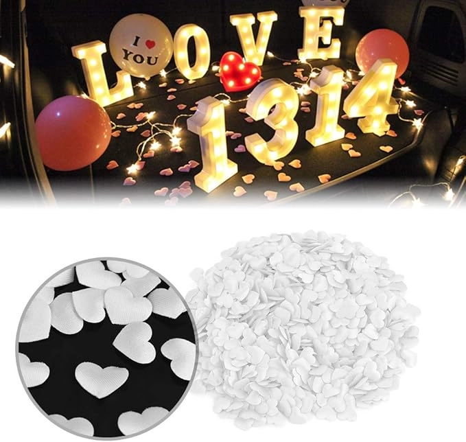 PE TALOS CORAZON TELA BLANCO 100 UDS 3 CM - 3