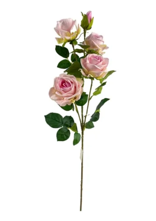 RAMO ROSAS ROSADAS ARTIFICIALES 82 CM - 1