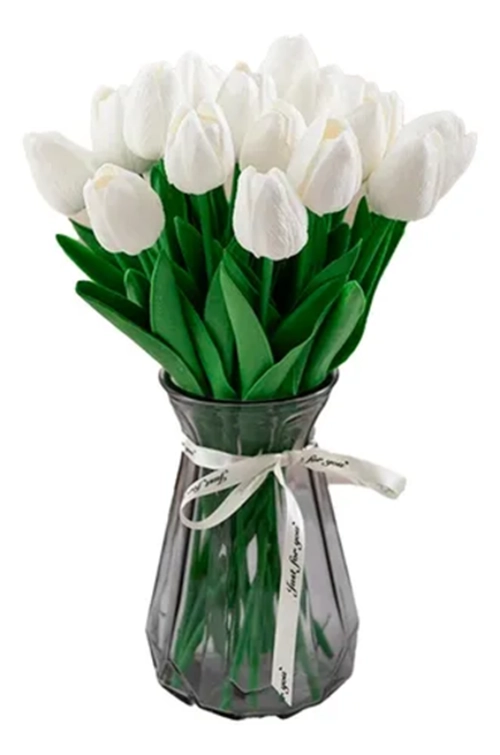 RAMOS TULIPANES ARTIFICIALES DECORACION HOGAR - 2
