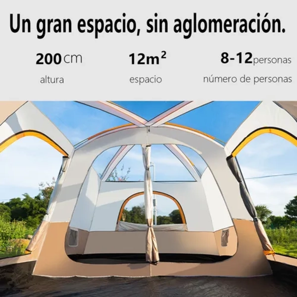 CARPA CAMPING 8-12 PERSONAS DOBLE CAPA - 3