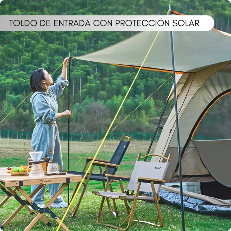 CARPA CAMPING 8-12 PERSONAS DOBLE CAPA - 4