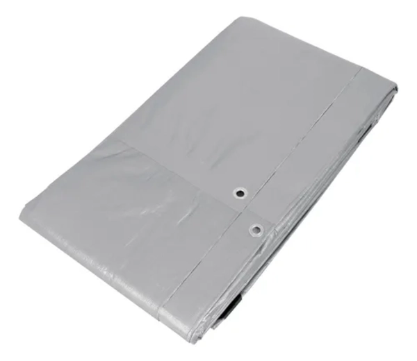 LONA CARPA PLEGABLE GRIS REFORZADA 3X6 - 1