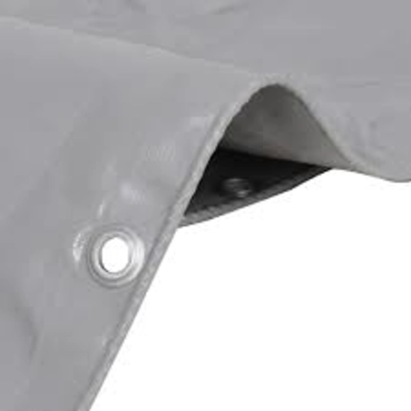 LONA CARPA PLEGABLE GRIS REFORZADA 3X6 - 2