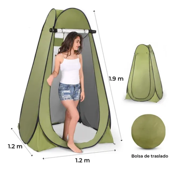CARPA CASETA BAÑO VESTIDOR PORTATIL FORCECL - 2