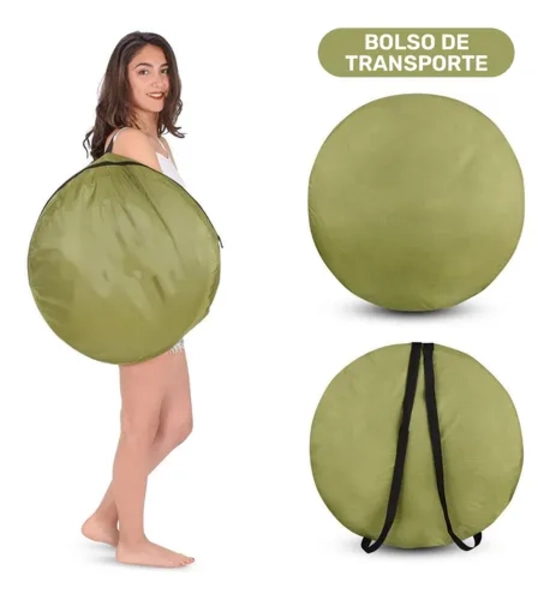 CARPA CASETA BAÑO VESTIDOR PORTATIL FORCECL - 4