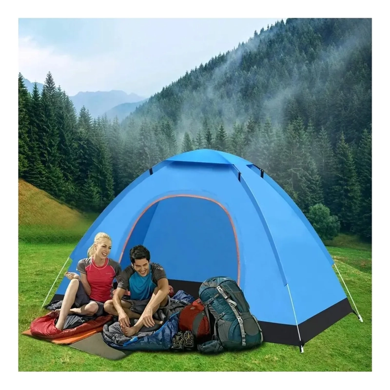 CARPA 2-3 PERSONAS INSTANTANEA UV COLOR CELESTE - 5