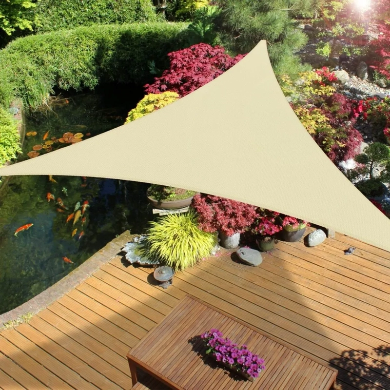 CARPA TOLDO VELA TRIANGULAR 3X3 BEIGE ARENA - 6