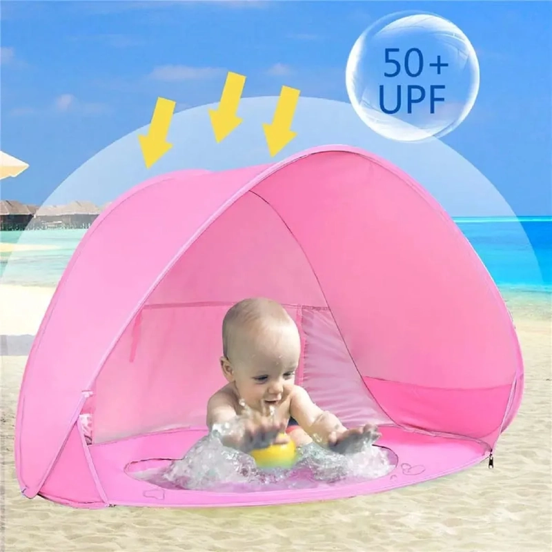 TIENDA PLAYA BEBE  PISCINA 2 EN 1 ROSADO - 4
