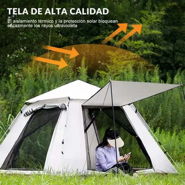 TIENDA CAMPAÑA 240X240CM 4-8 PERSONAS - 3