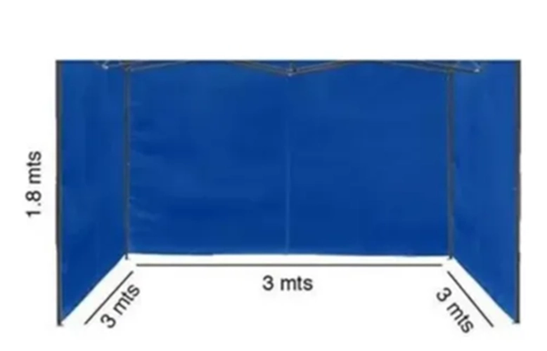 FUNDA LATERAL 3X3 PARA TOLDO 3 PAREDES - 3