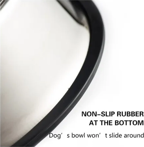 PLATO ACERO INOXIDABLE MASCOTAS 12CM TALLA S COLOR PLATA - 8