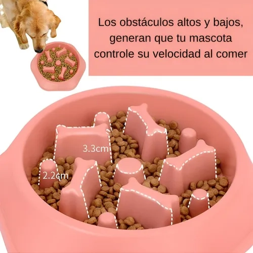 PLATO PER-ROS ANTIANSIEDAD PERROS/GATOS COLOR AMARILLO - 3