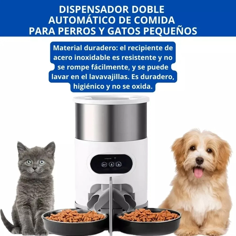 DISPENSADOR AUTOMATICO DOBLE ROBOT MASCOTAS - 4